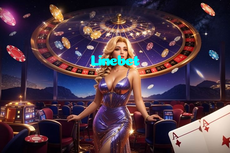 Linebet casino presented on mobile device in Pakistan with slots and live games
